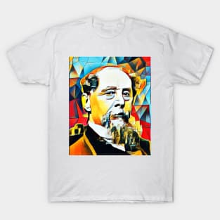 Charles Dickens Abstract Portrait | charlles dickens abstract artwork 15 T-Shirt